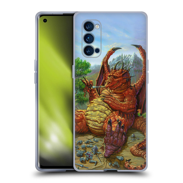 Ed Beard Jr Dragons Lunch With A Toothpick Soft Gel Case for OPPO Reno 4 Pro 5G