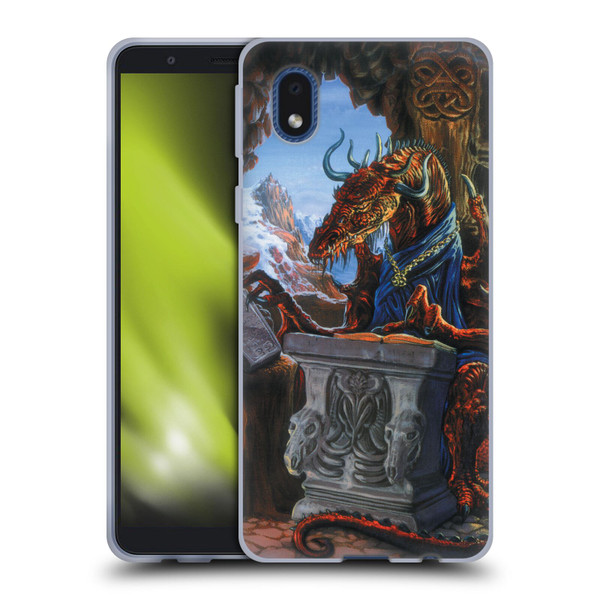 Ed Beard Jr Dragons Ancient Scholar Soft Gel Case for Samsung Galaxy A01 Core (2020)