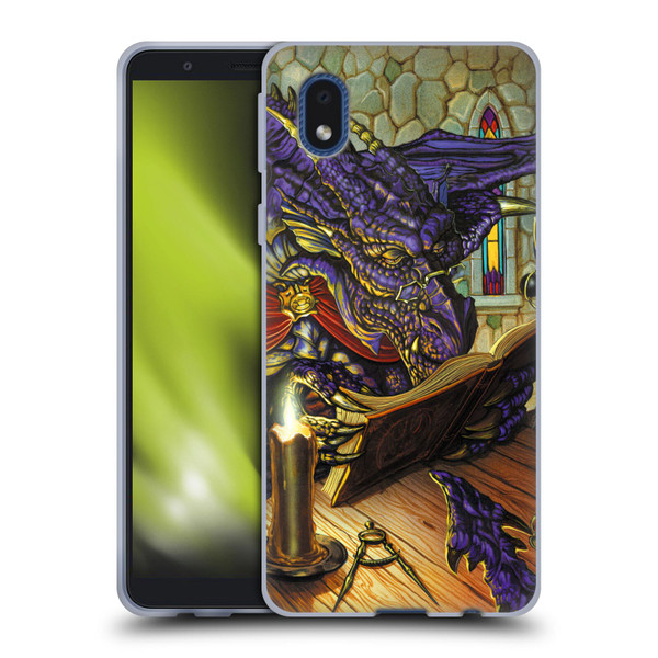 Ed Beard Jr Dragons A Good Book Soft Gel Case for Samsung Galaxy A01 Core (2020)