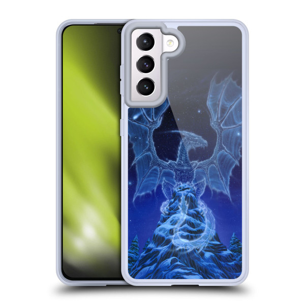 Ed Beard Jr Dragons Winter Spirit Soft Gel Case for Samsung Galaxy S21 5G