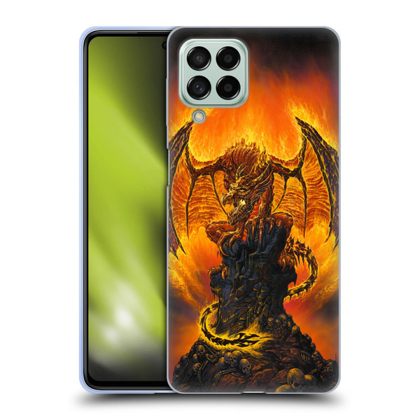 Ed Beard Jr Dragons Harbinger Of Fire Soft Gel Case for Samsung Galaxy M53 (2022)