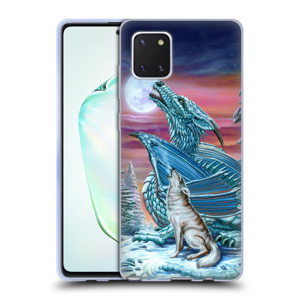 Ed Beard Jr Dragons Moon Song Wolf Moon Soft Gel Case for Samsung Galaxy Note10 Lite
