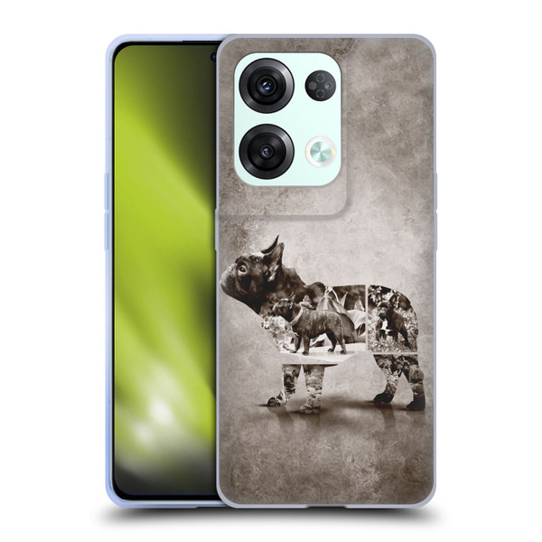 Klaudia Senator French Bulldog Vintage Soft Gel Case for OPPO Reno8 Pro