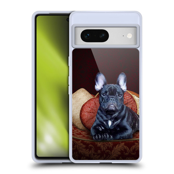 Klaudia Senator French Bulldog 2 Classic Couch Soft Gel Case for Google Pixel 7