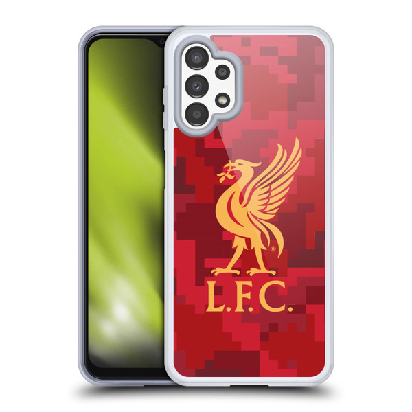 Liverpool Football Club Digital Camouflage Home Red Soft Gel Case for Samsung Galaxy A13 (2022)