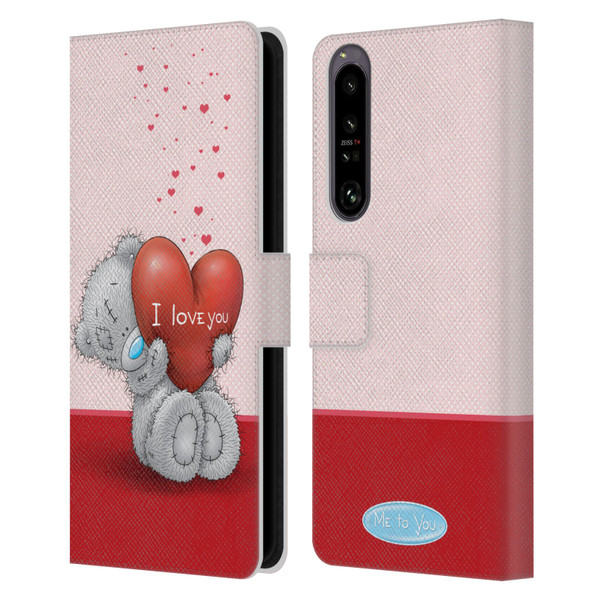Me To You Classic Tatty Teddy I Love You Leather Book Wallet Case Cover For Sony Xperia 1 IV