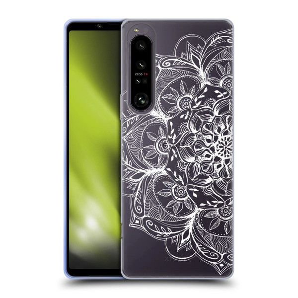 Micklyn Le Feuvre Lace White Mandala Soft Gel Case for Sony Xperia 1 IV
