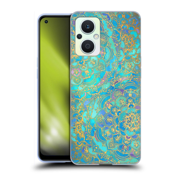 Micklyn Le Feuvre Mandala Sapphire and Jade Soft Gel Case for OPPO Reno8 Lite