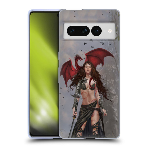 Nene Thomas Gothic Dragon Witch Warrior Sword Soft Gel Case for Google Pixel 7 Pro