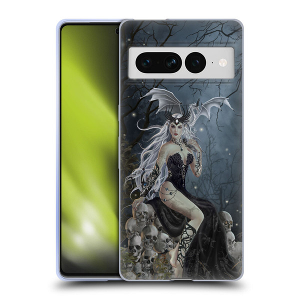 Nene Thomas Gothic Mad Queen Of Skulls Dragon Soft Gel Case for Google Pixel 7 Pro