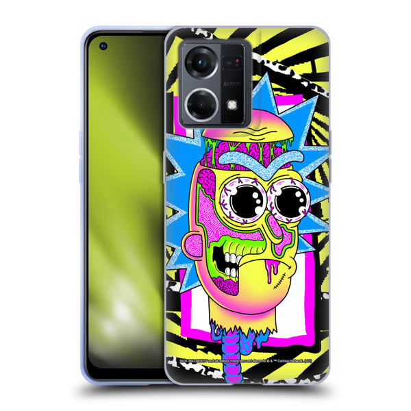 Rick And Morty Season 1 & 2 Graphics Rick Soft Gel Case for OPPO Reno8 4G