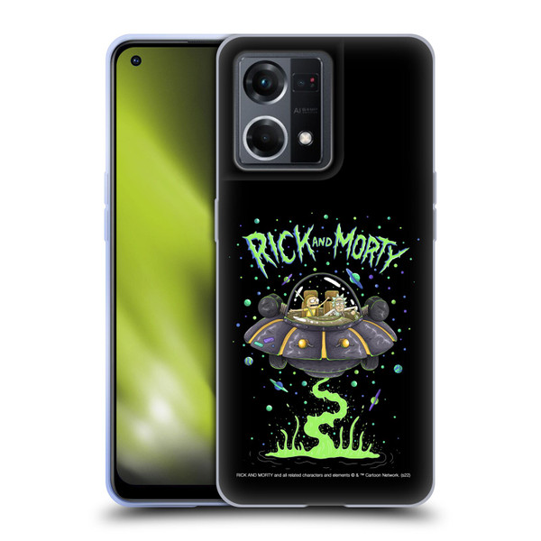 Rick And Morty Season 1 & 2 Graphics The Space Cruiser Soft Gel Case for OPPO Reno8 4G