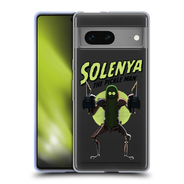 Rick And Morty Season 3 Character Art Pickle Rick Soft Gel Case for Google Pixel 7
