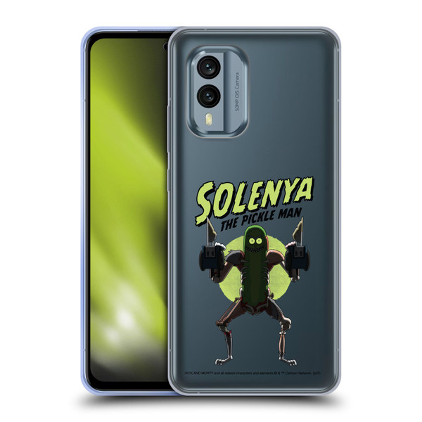 Rick And Morty Season 3 Character Art Pickle Rick Soft Gel Case for Nokia X30