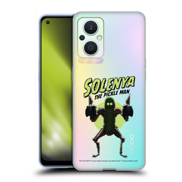 Rick And Morty Season 3 Character Art Pickle Rick Soft Gel Case for OPPO Reno8 Lite