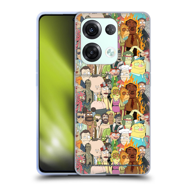 Rick And Morty Season 3 Graphics Interdimensional Space Cable Soft Gel Case for OPPO Reno8 Pro