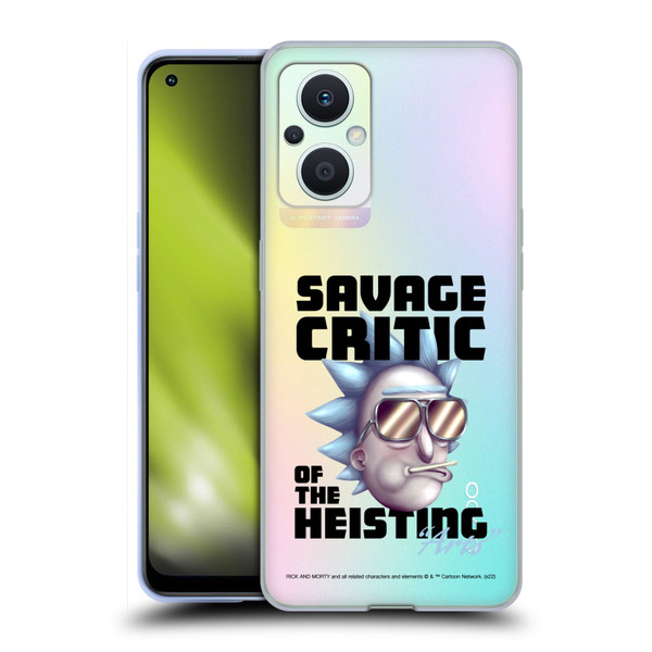 Rick And Morty Season 4 Graphics Savage Critic Soft Gel Case for OPPO Reno8 Lite