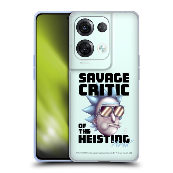 Rick And Morty Season 4 Graphics Savage Critic Soft Gel Case for OPPO Reno8 Pro
