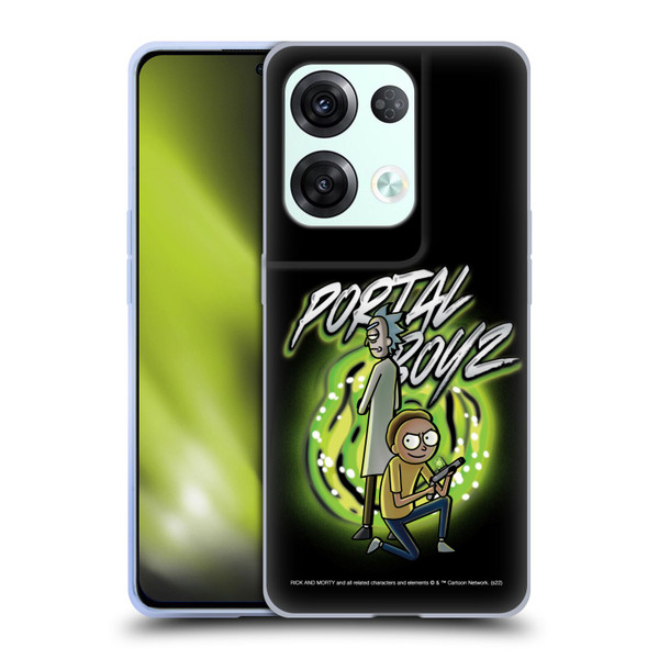 Rick And Morty Season 5 Graphics Portal Boyz Soft Gel Case for OPPO Reno8 Pro