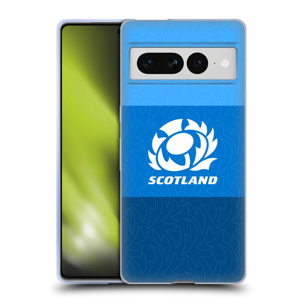 Scotland Rugby Graphics Stripes Pattern Soft Gel Case for Google Pixel 7 Pro