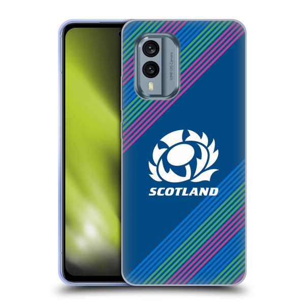 Scotland Rugby Graphics Stripes Soft Gel Case for Nokia X30