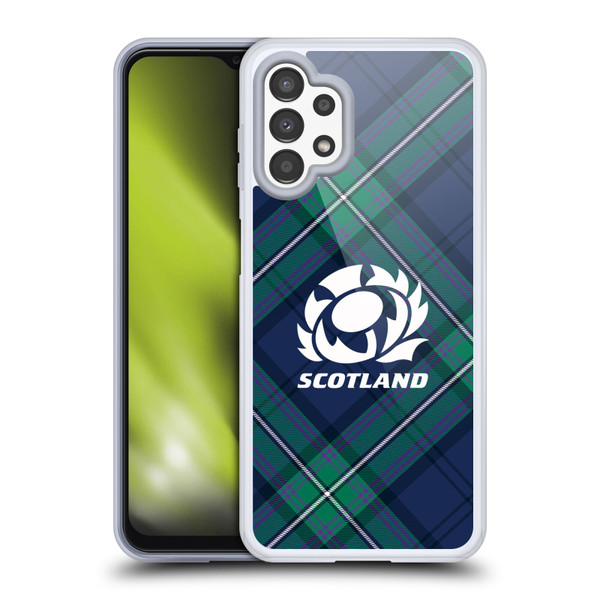 Scotland Rugby Graphics Tartan Oversized Soft Gel Case for Samsung Galaxy A13 (2022)