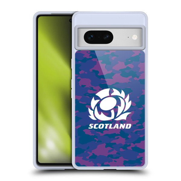 Scotland Rugby Logo 2 Camouflage Soft Gel Case for Google Pixel 7
