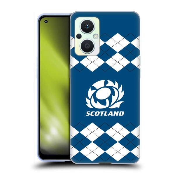 Scotland Rugby Logo 2 Argyle Soft Gel Case for OPPO Reno8 Lite