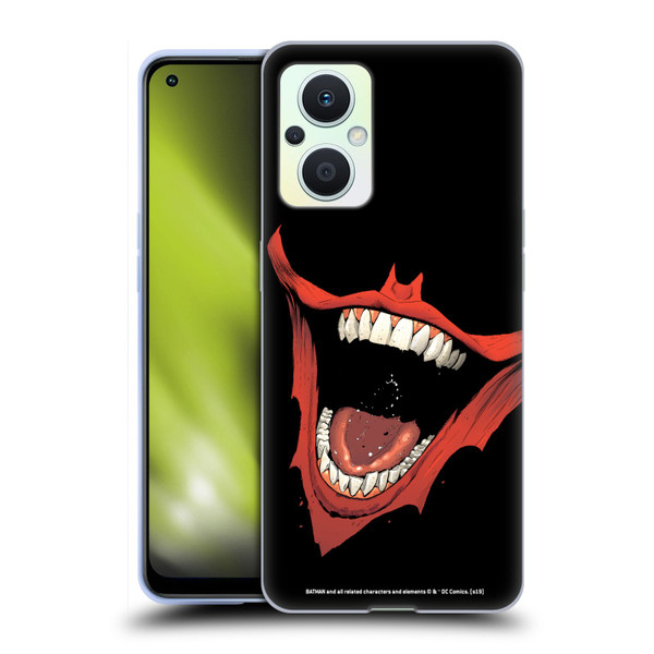 The Joker DC Comics Character Art Laugh Bat Logo Soft Gel Case for OPPO Reno8 Lite