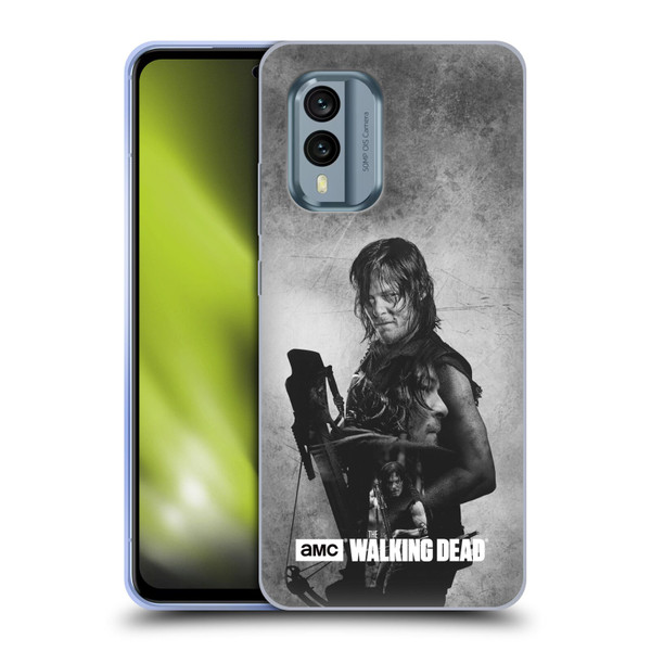 AMC The Walking Dead Double Exposure Daryl Soft Gel Case for Nokia X30