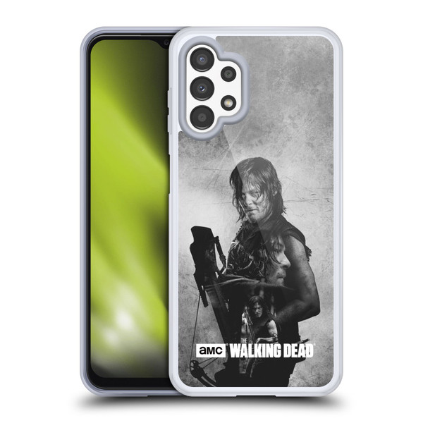 AMC The Walking Dead Double Exposure Daryl Soft Gel Case for Samsung Galaxy A13 (2022)