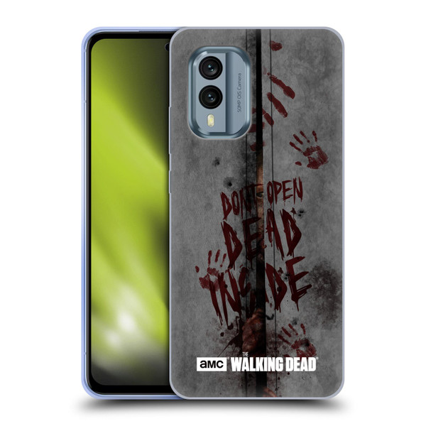 AMC The Walking Dead Typography Dead Inside Soft Gel Case for Nokia X30