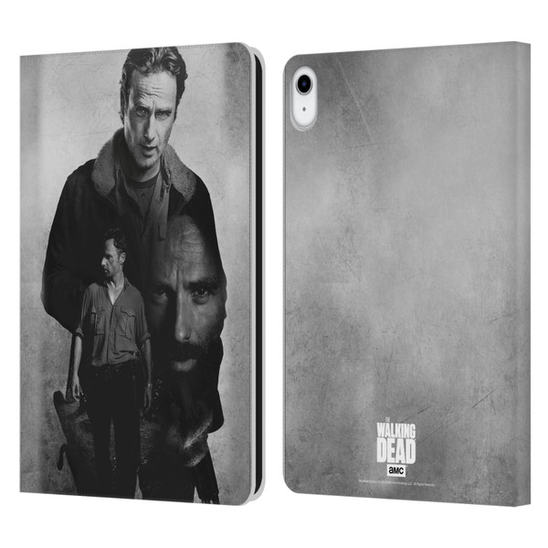 AMC The Walking Dead Double Exposure Rick Leather Book Wallet Case Cover For Apple iPad 10.9 (2022)