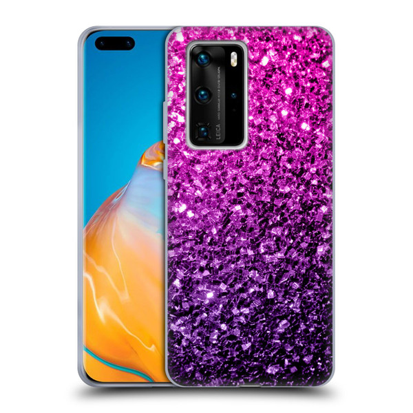 PLdesign Glitter Sparkles Purple Pink Soft Gel Case for Huawei P40 Pro / P40 Pro Plus 5G
