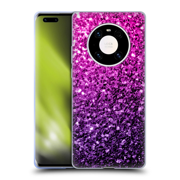PLdesign Glitter Sparkles Purple Pink Soft Gel Case for Huawei Mate 40 Pro 5G