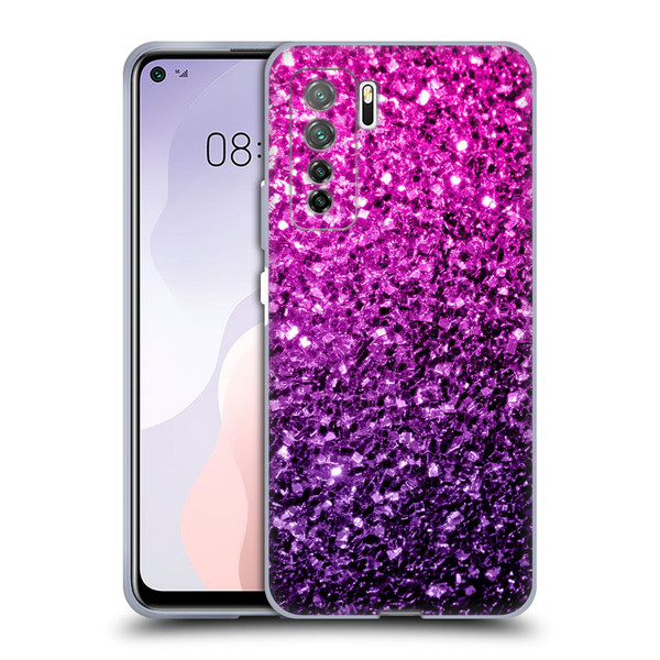 PLdesign Glitter Sparkles Purple Pink Soft Gel Case for Huawei Nova 7 SE/P40 Lite 5G