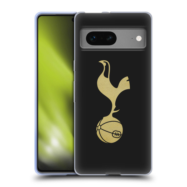 Tottenham Hotspur F.C. Badge Black And Gold Soft Gel Case for Google Pixel 7