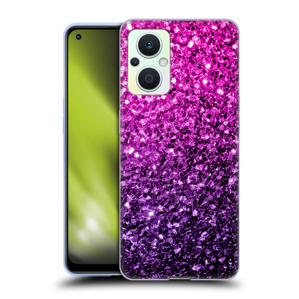 PLdesign Glitter Sparkles Purple Pink Soft Gel Case for OPPO Reno8 Lite