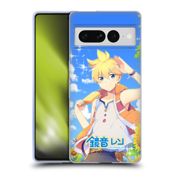 Hatsune Miku Characters Kagamine Len Soft Gel Case for Google Pixel 7 Pro