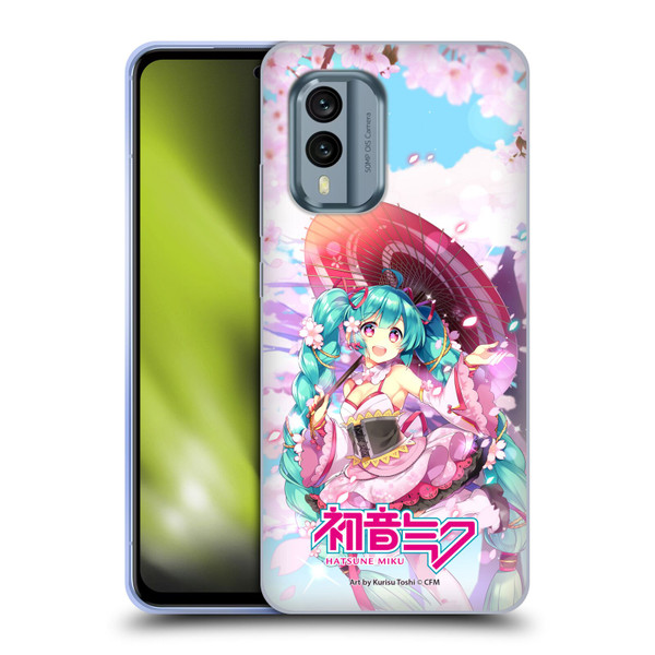 Hatsune Miku Graphics Sakura Soft Gel Case for Nokia X30