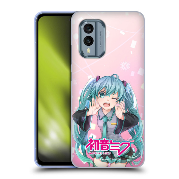 Hatsune Miku Graphics Wink Soft Gel Case for Nokia X30