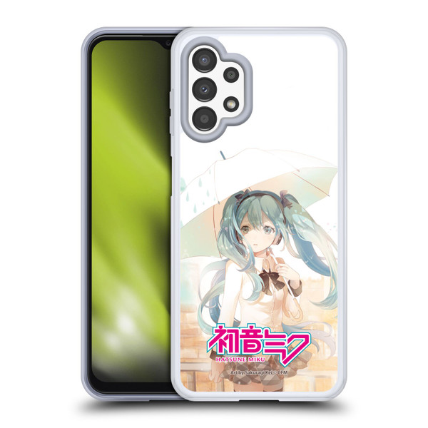 Hatsune Miku Graphics Rain Soft Gel Case for Samsung Galaxy A13 (2022)