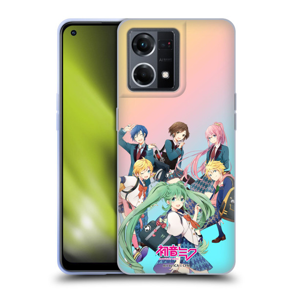 Hatsune Miku Virtual Singers High School Soft Gel Case for OPPO Reno8 4G