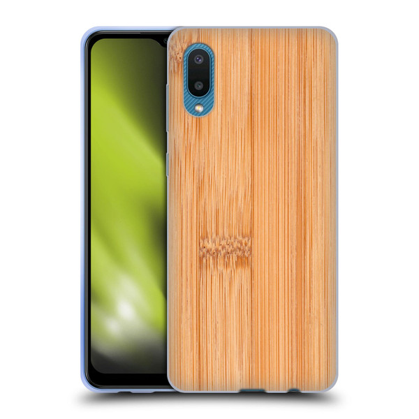 PLdesign Wood And Rust Prints Light Brown Bamboo Soft Gel Case for Samsung Galaxy A02/M02 (2021)