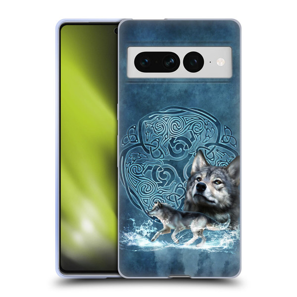 Brigid Ashwood Celtic Wisdom Wolf Soft Gel Case for Google Pixel 7 Pro