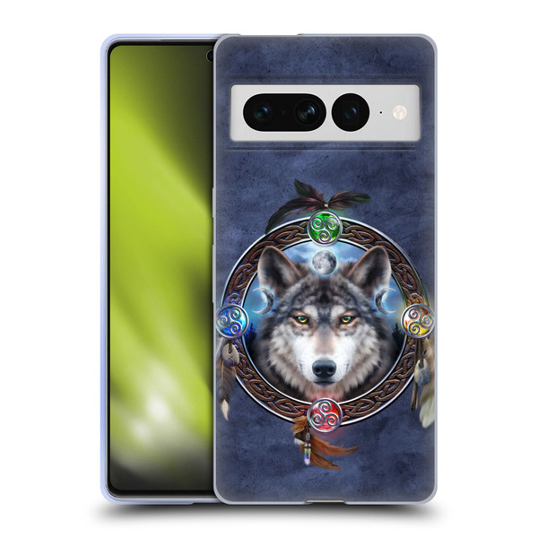 Brigid Ashwood Celtic Wisdom Wolf Guide Soft Gel Case for Google Pixel 7 Pro
