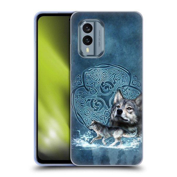 Brigid Ashwood Celtic Wisdom Wolf Soft Gel Case for Nokia X30