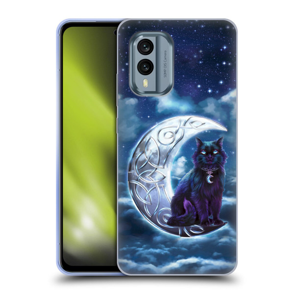 Brigid Ashwood Celtic Wisdom 2 Black Cat Soft Gel Case for Nokia X30