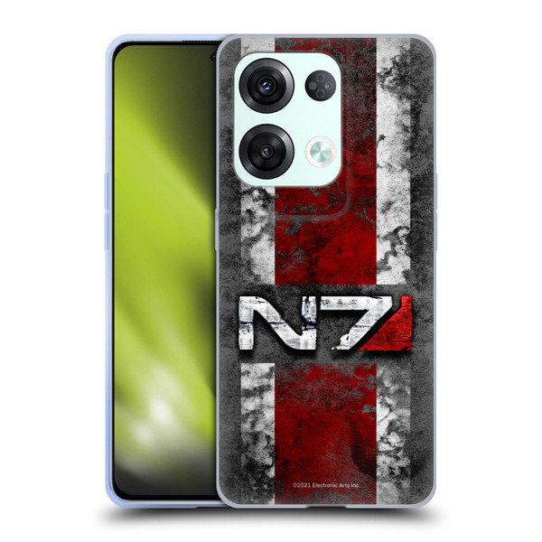 EA Bioware Mass Effect Graphics N7 Logo Distressed Soft Gel Case for OPPO Reno8 Pro