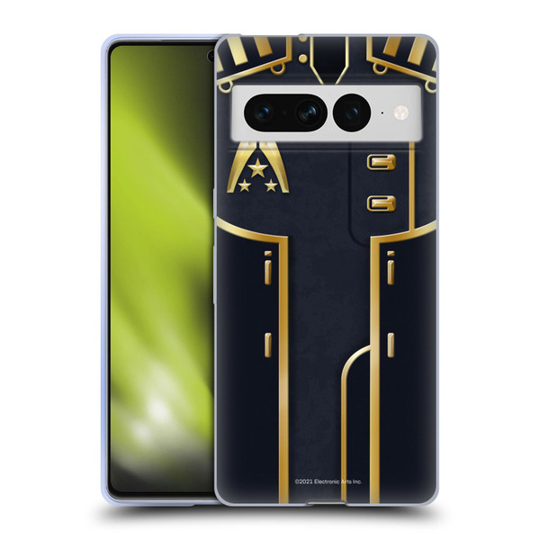 EA Bioware Mass Effect Armor Collection Officer Soft Gel Case for Google Pixel 7 Pro